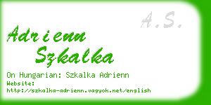 adrienn szkalka business card